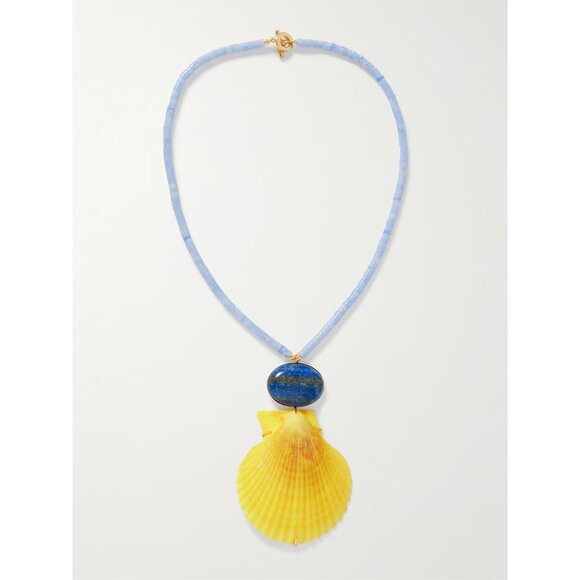 Jennifer Behr "Makana Necklace" in "Blue Calcedony" - Picture 1 of 8